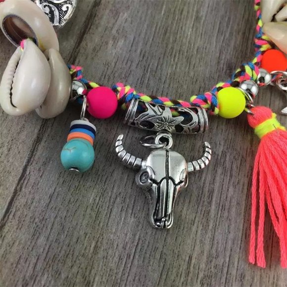 Boho beach bohemian Hippie style anklet - Picture 3 of 3